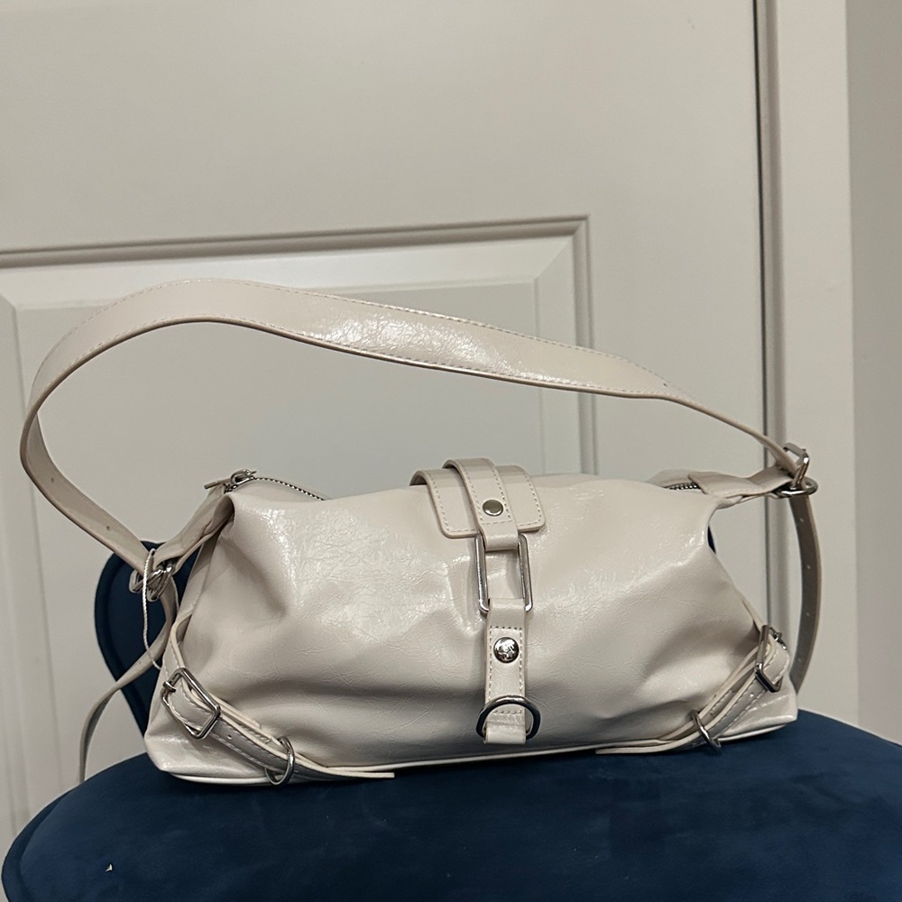 Primark Off-White Shoulder Bag with Strap Detail